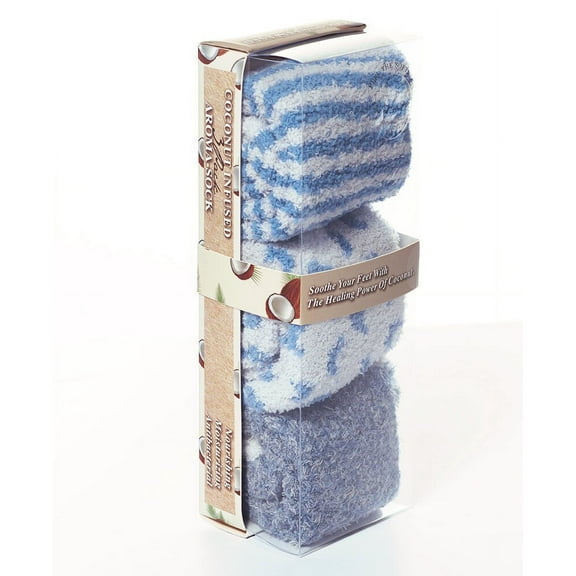 3 Pack sock, Moisture therapy Gift Box - Coconut