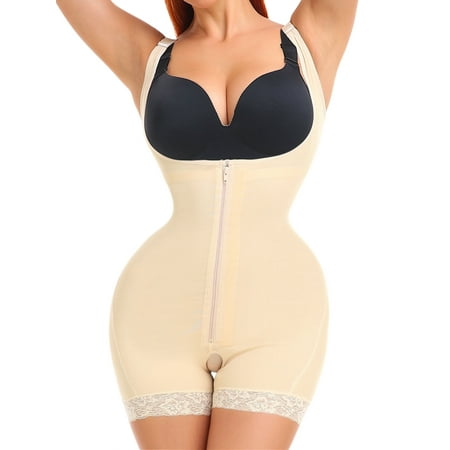 LapaPlus 2025 Double Tummy Control Bodysuit for Women Zipper Butt Lifter Shapewear S-6XL