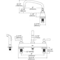 thumbnail image 2 of Elkay LK811AT08L2 8" Centerset, Exposed Deck Faucet, 8" Arc Tube Spout, Side Spray Chrome, 2 of 3