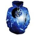 thumbnail image 2 of DDAPJ pyju Pullover Hoodie for Men Novelty 3D Graphic Hooded Sweatshirt Hip Hop Street Hoodies with Front Pocket Blue XXXXXL, 2 of 4
