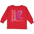 thumbnail image 3 of Inktastic Pancreatic Cancer Awareness- Fight, care, cure Boys or Girls Long Sleeve Toddler T-Shirt, 3 of 5