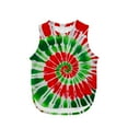 thumbnail image 2 of MIXUE Girls T-Shirts & Tank Tops Kids Summer Fourth Of July Independence Day Tie Dye Print Round Neck Sleeveless Tunic Tshirts Outwear,Green,8-9 Years, 2 of 3
