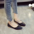 thumbnail image 6 of Women's Flat Shoes Pointed Toe Ballerina Flats Slip On Loafers Classic Low Wedge Dress Shoe, 6 of 7