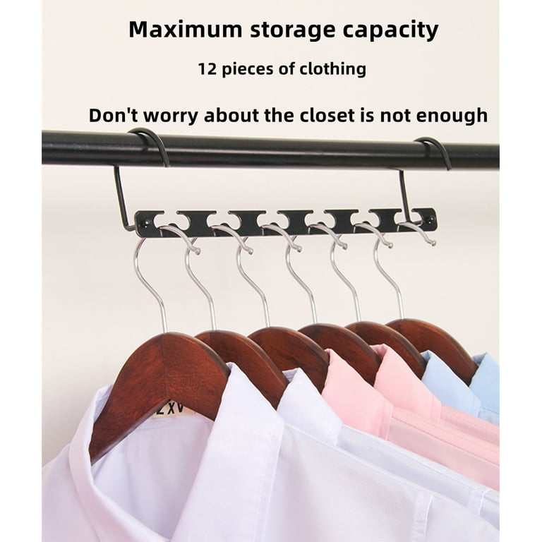 ZEDODIER 4 Pack Space Saving Hangers, Metal Magic Hangers Hooks for Closet,  Multiple Hangers in One, Space Saver Closet Organizers and Storage