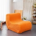 thumbnail image 1 of Single Seated Foam Sofa  Armless Floor Sofa  One Piece  Density Foam  Removable and Machine Washable Cover (Yellow), 1 of 2