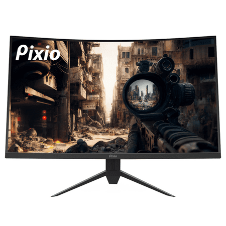 Pixio PXC327 Advanced 32 inch 165Hz Fast VA 1ms GTG WQHD 2560 x 1440 Wide Screen Display Professional 1440p 165Hz DCI P3 95% 32-inch FreeSync HDR, 32 inch Curved Gaming Monitor