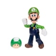 thumbnail image 3 of World of Nintendo Super Mario Luigi 4 inch Articulated Action Figure with Green Mushroom Accessory, 3 of 9
