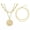 A, variant on 14K Gold Plated Initial Letter Dainty Layering Paperclip Chain Necklace Choker-T