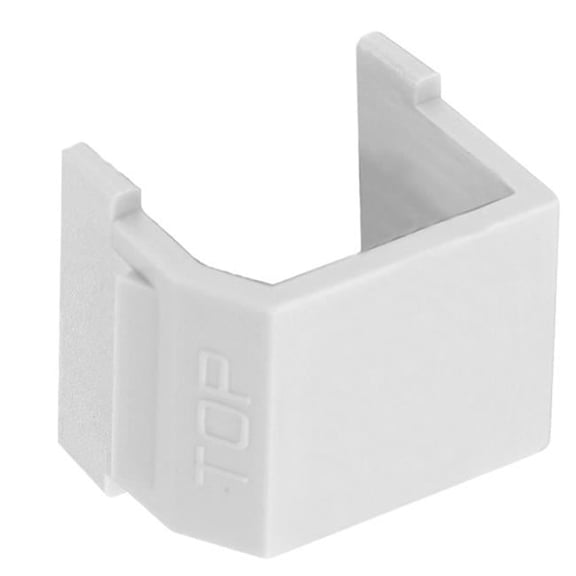 Hubbell  AV Connector - Smooth Blank, White