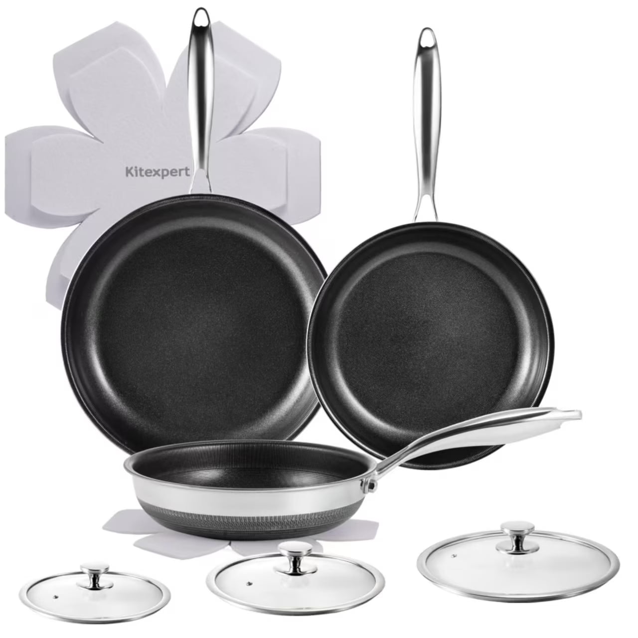 Fissler USA Profi Large Non-Stick Stainless Steel Frying Pan with