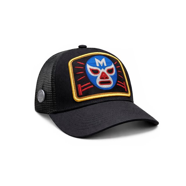 KNITE Gorra Trucker Lucha Libre Mister M Máscara Mexicana Ajustable