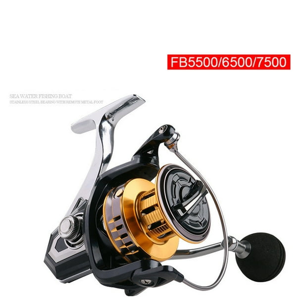 Ourlova Fishing Reel Spinning Reel With Metal Base For Long-Distance Cast Rock Fishing Fishing Reel Fb6500