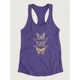 thumbnail image 3 of Gold Butterflies Racerback Tank Women -June Erica Vess Designs, Female x-Large, 3 of 4