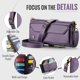 thumbnail image 5 of funda billetera para Samsung Galaxy A72 con Protección RFID, Ranuras para Tarjetas, Pata de Cabra, Correa Desmontable-Funda para teléfono tipo Bandolera con Tapa de Cuero PU a prueba, 5 of 9