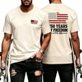 thumbnail image 2 of 4th of July Shirts for Men 2026 Independence Day Short Sleeve Crewneck Patriotic Shirt America Flag Graphic Tee Shirts, 2 of 5