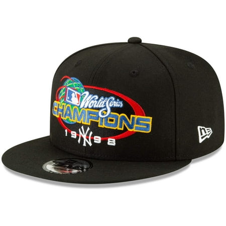 New York Yankees New Era World Series Champions Flashback 9FIFTY Adjustable Snapback Hat - Black - (Best Snapback Hats In The World)
