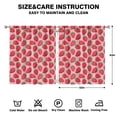 thumbnail image 2 of Nursery Curtains Boys Girls Kids Seamless Strawberry Print Pattern Window Drapes for Living Bedroom Playroom Room Decor Rod Pocket 52x63 Inch 2 Panels, 2 of 2