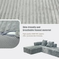 thumbnail image 5 of Newest Convertible Modular Sectional Sofa Set Compression Sofa, 5 of 8