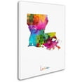 thumbnail image 2 of Trademark Fine Art "Louisiana Map" Canvas Art by Michael Tompsett, 2 of 2