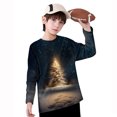 thumbnail image 6 of ITSAME Kids Christmas Long Sleeve Tops, Casual Fashion Funny Xmas Graphic Crew Neck Boys Girls Pullover Shirt Multicolor 7T, 6 of 7