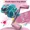 Pink-Right, variant on Baitcasting Water Drop Reel, 7.2:1 Magnetic Luya Fishing Reel with Metal Spool, Long Casting, Anti-Backlash & Line Alarm,Colorful Graffiti, Gifts for women