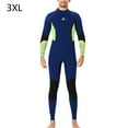 thumbnail image 2 of TureClos Trajes de neopreno Trajes de buceo Traje de neopreno para hombres y mujeres Traje de baño profesional Protección Piel de buceo de una pieza para Scuba Surf Natación Hombre / azul marino 3XL TureClos JD733114937, 2 of 7