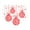 Red, variant on Set of 4 Vinyl Wall Art Decal - Ornaments - 23" x 28" - Christmas Holiday Seasonal Decoration Sticker - Indoor Outdoor Home Office Wall Door Window Living Room Bedroom Decor Decals (23" x 28", Black)