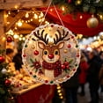 thumbnail image 6 of 5D DIY Pearl Diamond Painting Kit : Christmas Reindeer Theme,Christmas Festival Sparkling Art Hanging Ornaments for Christmas Tree Wall Window Decoration, 6 of 7