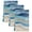 Blue, variant on Green Coastal Kitchen Towels Set of 1, Absorbent Microfiber Dish Tea Towels with Hanging Loop, Summer Beach Nautical Abstract Art Resuable Hand Towel for Home Kitchen Cooking Cleaning 18"x28"