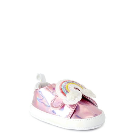 First Steps by Stepping Stones Magic Rainbow Baby Crib Sneakers (Infant Girls)