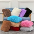 thumbnail image 3 of Wovilon Solid Plush Standard/Queen Pillowcase Super Soft Fluffy Faux Fur Shaggy Pillow Cases/Covers Decorative Throw Pillow Shams With Zipper Closure.No Inside Filler, 3 of 3