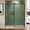 Black, variant on BCANHOME 48"W x 76"H Single Sliding Frameless Shower Door,3/8" (10mm) Thickened Upgrade Tempered Glass, Safe, Explosion-Resistant, Stainless Steel Hardware, Clear, Stylish, Durable,Bath,Black B4802