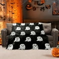 thumbnail image 3 of Halloween Double-Sided Blanket, Polyester Soft Throw, Sofa/Bed/Living Room/Travel Blanket, Halloween Themed Decor Blanket(59.06×51.18in), 3 of 7