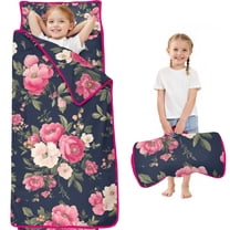 Pioneer Flower Floral Print Pattern Toddler Nap Mats for Kids Preschool,Sleeping Mat Bag or Kids,Toddler Sleeping Bag,Toddler Nap Mat or Daycare