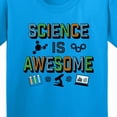 thumbnail image 4 of Inktastic Science is Awesome Molecules and Microscope Youth T-Shirt, 4 of 5