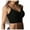 Black, variant on FhsagQ Bra Women's Bras Crotchless Panties Women Plus Size Vest Crop Wireless Bnew Women Lace Bras Top Comfortable Bralette Solid Color Back Underwear V-Neck Underwear Camisole Black One Size