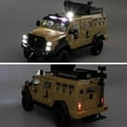 thumbnail image 6 of CHUNYAN Compatible for 1:24 Alloy Armored Car Model, Collectible Diecast Saber-Toothed Tiger Explosive Protected Vehicle Toy, Pull Back Toy Car with Sound and Light for Adult Kids, 6 of 7