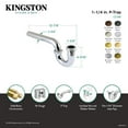 thumbnail image 4 of Kingston Brass CC1185 1-1/4" P-Trap without Flange, 12-7/8" Length, 18 Gauge, Oil Rubbed Bronze, 4 of 4