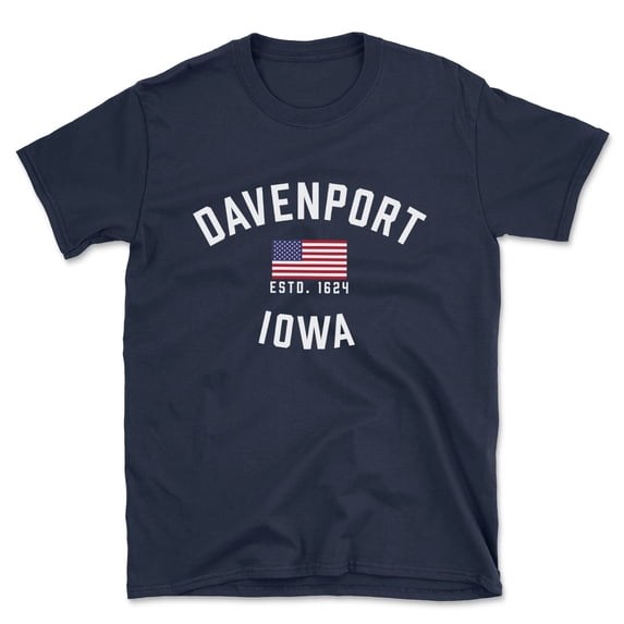 Davenport Iowa Patriot Men's Cotton T-Shirt