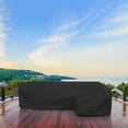 thumbnail image 7 of COVERS&ALL Patio Sectional Sofa Cover 12 Oz - 100% Waterproof & Weather Resistant PVC Coated 100" x 130" x 38" x 34" L Shape Sofa Cover for Indoor/Outdoor (Right Side, Black), 7 of 7