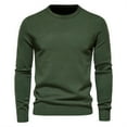thumbnail image 4 of Mens Sweaters Winter Casual Relaxed-Fit Knitted Tops Crewneck Long Sleeve Ribbed Sweaters Stretchy Thicken Knitwear, 4 of 4