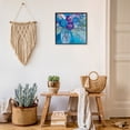 thumbnail image 3 of Stupell Industries Modern True Blue Flower Bouquet Black Framed Giclee Art, 12 x 12, by Lynn Ericson Fine Art, 3 of 8