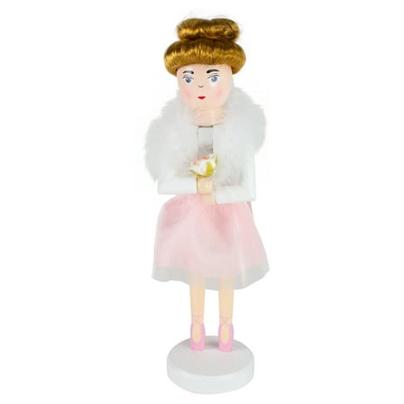 Northlight 14" Pink Wooden Christmas Nutcracker Ballerina