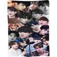 thumbnail image 3 of Blanket Jungkook Soft and Comfortable Wool Fleece Throw Blankets Gift for Home Decoration Sofa Office car Camping Yoga Travel Home Decoration Cozy Plush Beach, 3 of 6