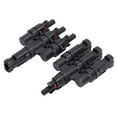 thumbnail image 3 of Conector De Rama Solar, Conector De Panel Solar Resistente A Alta Humedad IP67 Impermeable A Prueba De Polvo DC1000V 30A Para Cables 10-14 AWG ANGGREK T4, 3 of 8