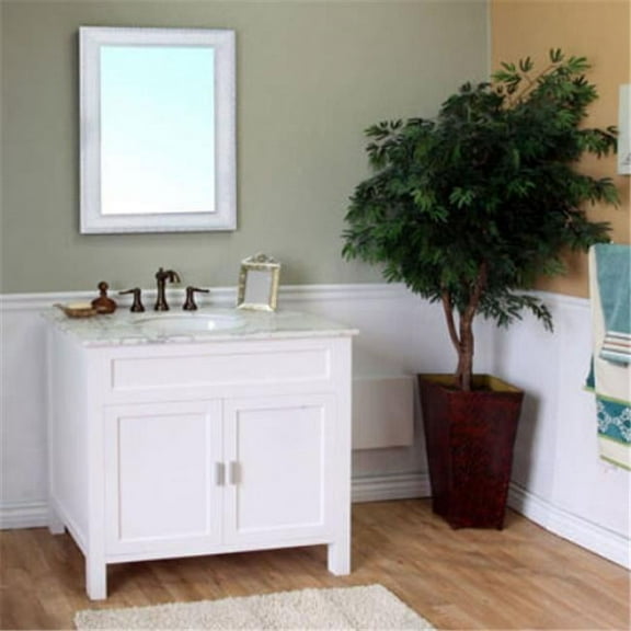 Single Sink Vanity - White - 36X22X36 Inches