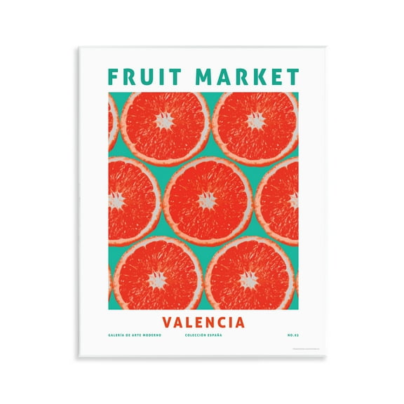 Stupell Industries Fruit Market Grapefruit Food & Beverage Painting Unframed Art Print Wall Art, 11 x 14