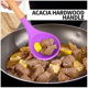 thumbnail image 4 of Juego de utensilios de cocina de silicona de 2 piezas, utensilios de cocina de madera fáciles de limpiar, utensilios de cocina para antiadherente Vhermosa, 4 of 5