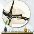 thumbnail image 3 of Designart 'Creamy Tan Form II' Glam Metal Circle Wall Art, 3 of 3