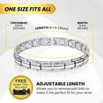 thumbnail image 5 of MagnetRX® Women's Bracelet - Titanium Bracelets for Women - Adjustable Length with Sizing Tool (Silver), 5 of 9